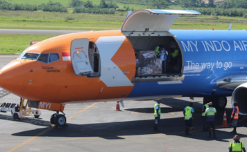 Thirty tonnes of Indonesian disaster relief supplies
