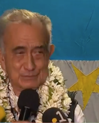 Historic pro-independence party poll victory in French Polynesia – video A jubilant Oscar Temaru