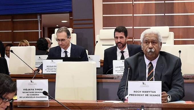 New Caledonia's Territorial Assembly President Roch Wamytan