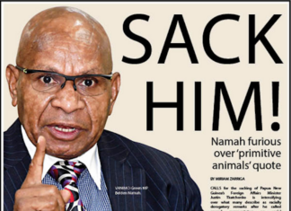 "Sack him!" call over PNG's Foreign Minister Justin Tkatchenko