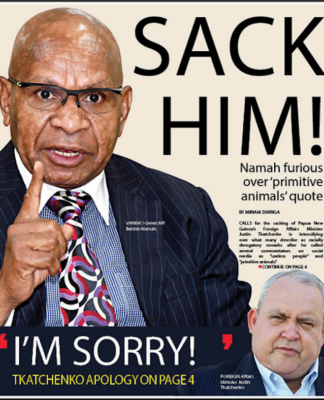 "Sack him!" call over PNG's Foreign Minister Justin Tkatchenko