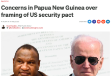 How RNZ Pacific reported the draft US security pact with Papua New Guinea 160523