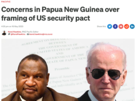How RNZ Pacific reported the draft US security pact with Papua New Guinea 160523