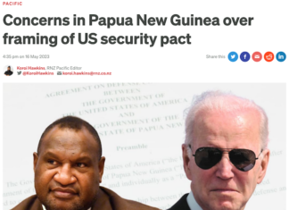How RNZ Pacific reported the draft US security pact with Papua New Guinea 160523