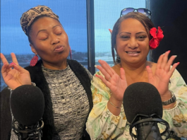 Ernestina Maro and Rachael Mario in the Pacific Media Network studios