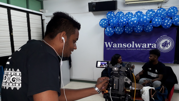 Wansolwara tests equipment during USP Open Day
