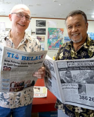 Marshall Islands Journal Giff Johnson and Tia Belau publisher Moses Uludong