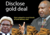 PNG's controversial gold deal