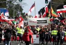 A hikoi (march) to deliver a petition