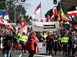 A hikoi (march) to deliver a petition