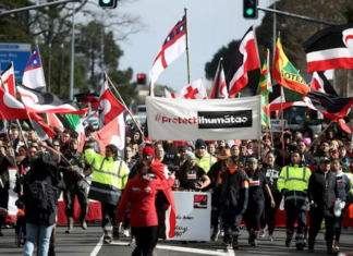 A hikoi (march) to deliver a petition