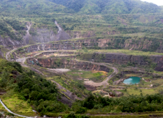 Panguna mine . . . the flooding