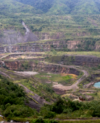 Panguna mine . . . the flooding