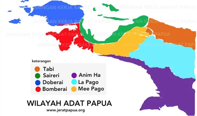 West Papua's seven customary regions