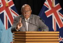 Fiji Prime Minister Sitiveni Rabuka