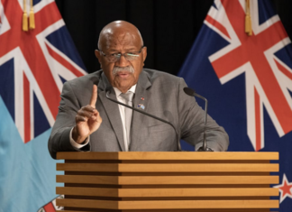 Fiji Prime Minister Sitiveni Rabuka