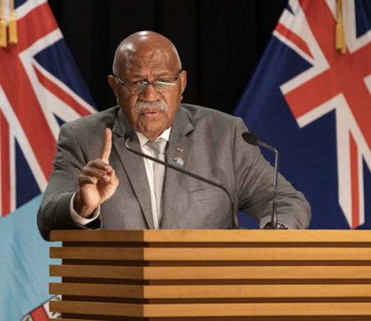 Fiji Prime Minister Sitiveni Rabuka