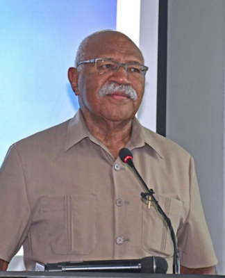 Fiji Prime Minister Sitiveni Rabuka