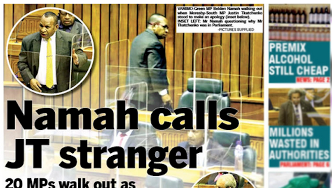 PNG's stood down Foreign Minister Justin Tkatchenko