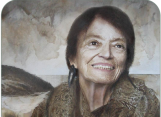 This image of Tui O'Sullivan is a portrait painted by Professor Welby Ings