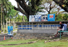 The Old Entrance to the University of the South Pacific's Laucala campus
