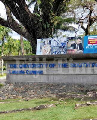 The Old Entrance to the University of the South Pacific's Laucala campus