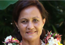 Pro-independence Tahitian politician Vannina Crolas