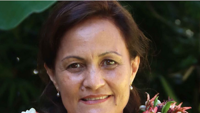 Pro-independence Tahitian politician Vannina Crolas