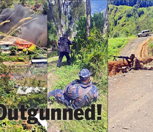 Tribal fight at Warumanda in Enga province
