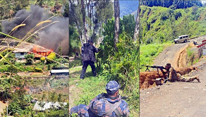 Tribal fight at Warumanda in Enga province
