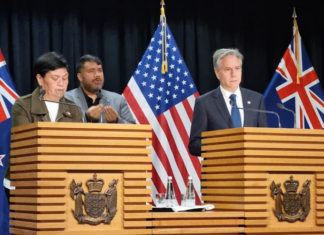 Foreign Minister Nanaia Mahuta and US Secretary of State Antony Blinken hold a media conference in Wellington