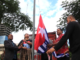 ULMWP president Benny Wenda (left) at a prayer vigil and flag-raising in Suva