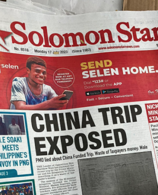 NZ govt says it ‘honoured’ Solomons support, rejects Sogavare’s claims Solomon Star's report on China visit 17July23