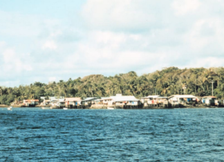 Colonia, the capital of the state of Yap