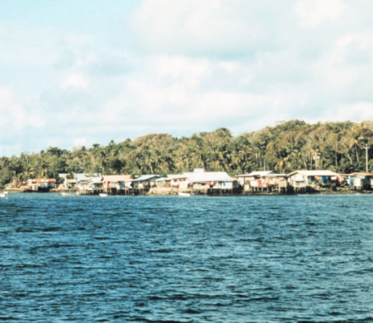 Colonia, the capital of the state of Yap