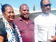 Sidelined PNG Justice Secretary Dr Eric Kwa (centre) pictured with his lawyer Emmanuel Asigau