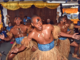 Fiji Navy officers perform a meke during the Fiji Navy Day celebrations at Stanley Brown Naval Base in Walu Bay, Suva, on 27 July 2023