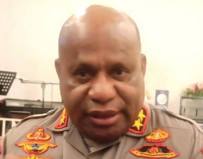 Papua regional police chief Inspector General Mathius Fakhiri 