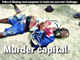 A young man from East Sepik was stabbed and died instantly at Madang's Bates Oval on 17 July 2023