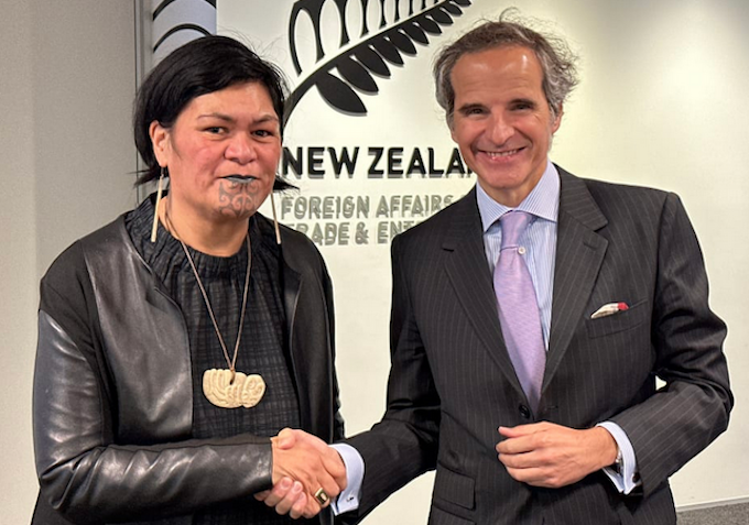 IAEA Director General Rafael Grossi met with New Zealand's Foreign Minister Nanaia Mahuta