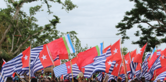 Morning Star flags of West Papuan independence on display at MACFEST2023