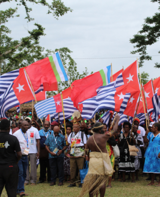 Morning Star flags of West Papuan independence on display at MACFEST2023