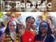 Pacific women show off the colours of the Morning Star flag of West Papuan "independence" at MACFEST2023
