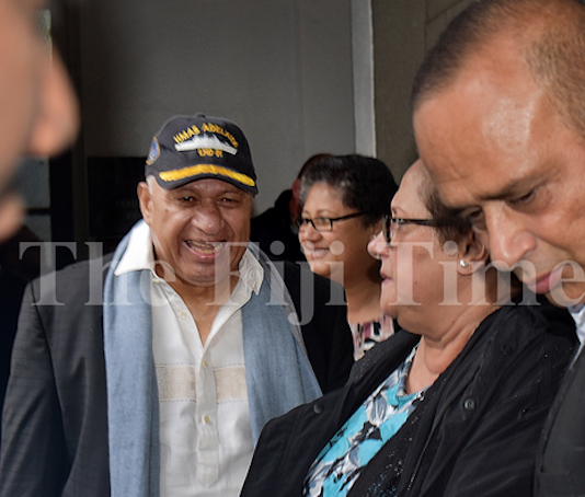 Former Fiji prime minister Voreqe Bainimarama