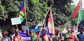 West Papuans rally in support of full membershio of the Melanesian Spearhead Group