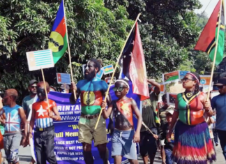 West Papuans rally in support of full membershio of the Melanesian Spearhead Group