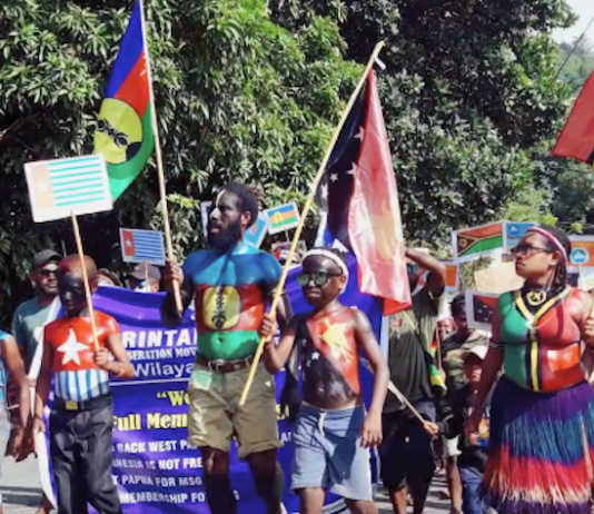 West Papuans rally in support of full membershio of the Melanesian Spearhead Group
