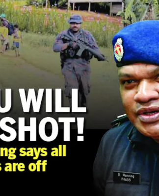 PNG police get even tougher . . . this week settlers who had allegedly been evicted opened fire at police officers with a stray bullet wounding a female reporter
