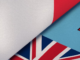 The French and Fiji flags
