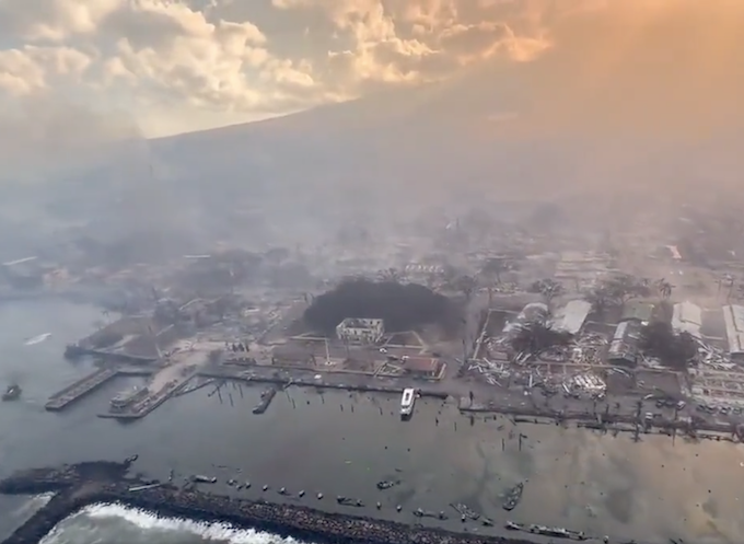 Historic Lāhainā . . . "burnt to the ground"